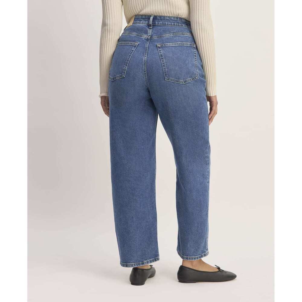 Everlane Women's Way-High® Hourglass Jean in Mid Indigo, Size 35, Cotton/Denim